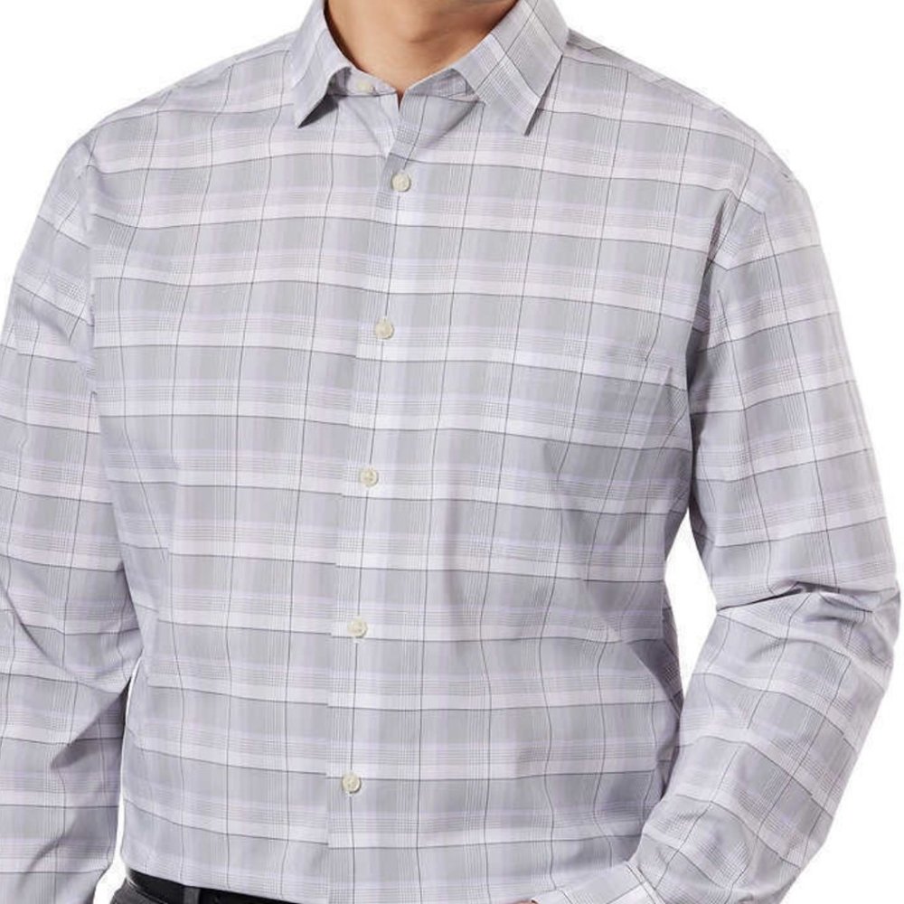 Calvin Klein Men's Stretch Fresh Comfort Anti- odor Dress Shirt